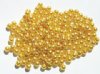 200 4mm Bright Gold Round Glass Pearl Beads